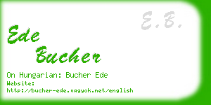 ede bucher business card